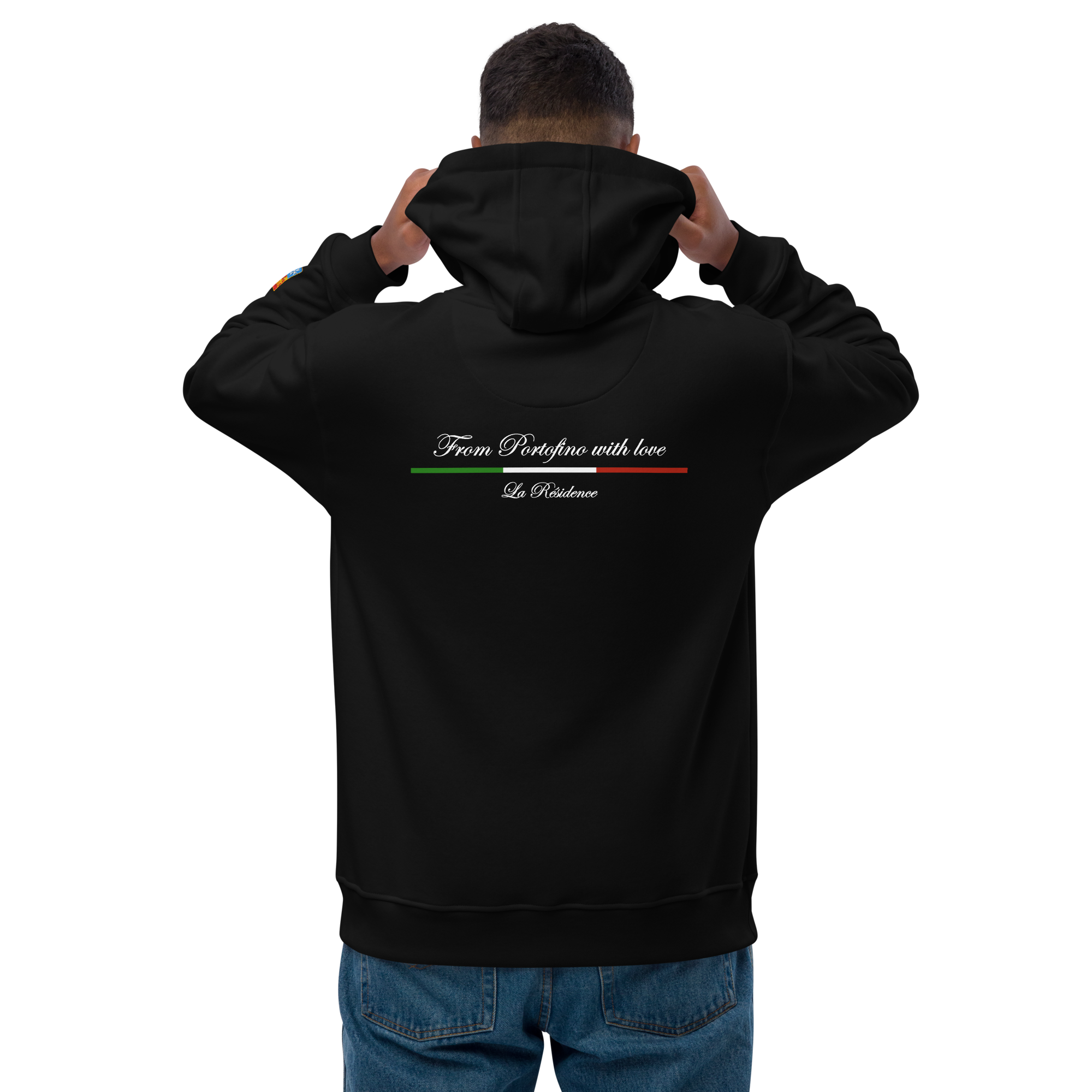 From Portofino With Love Hoodie - Black