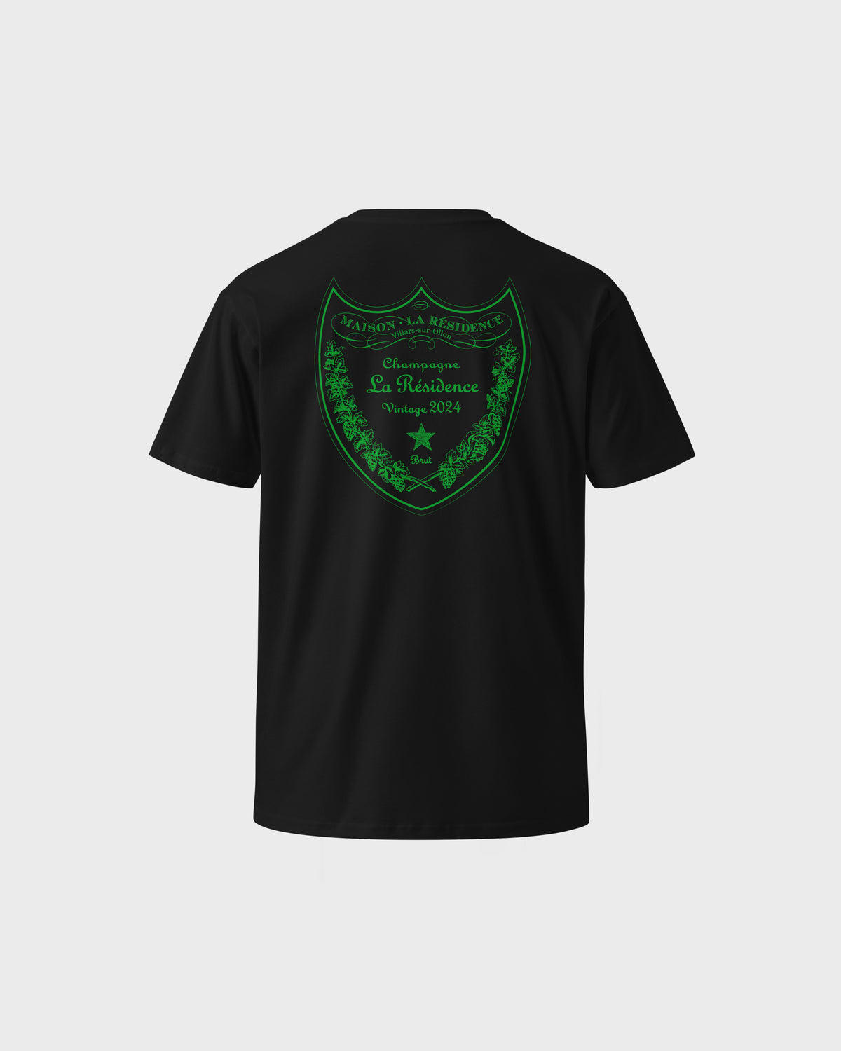 Champgane Tee -Black/Green