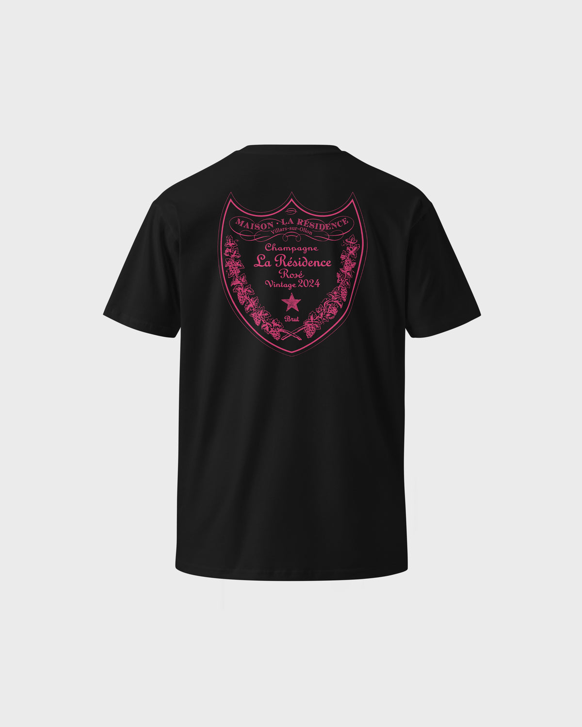 Champgane Tee -Black/Pink