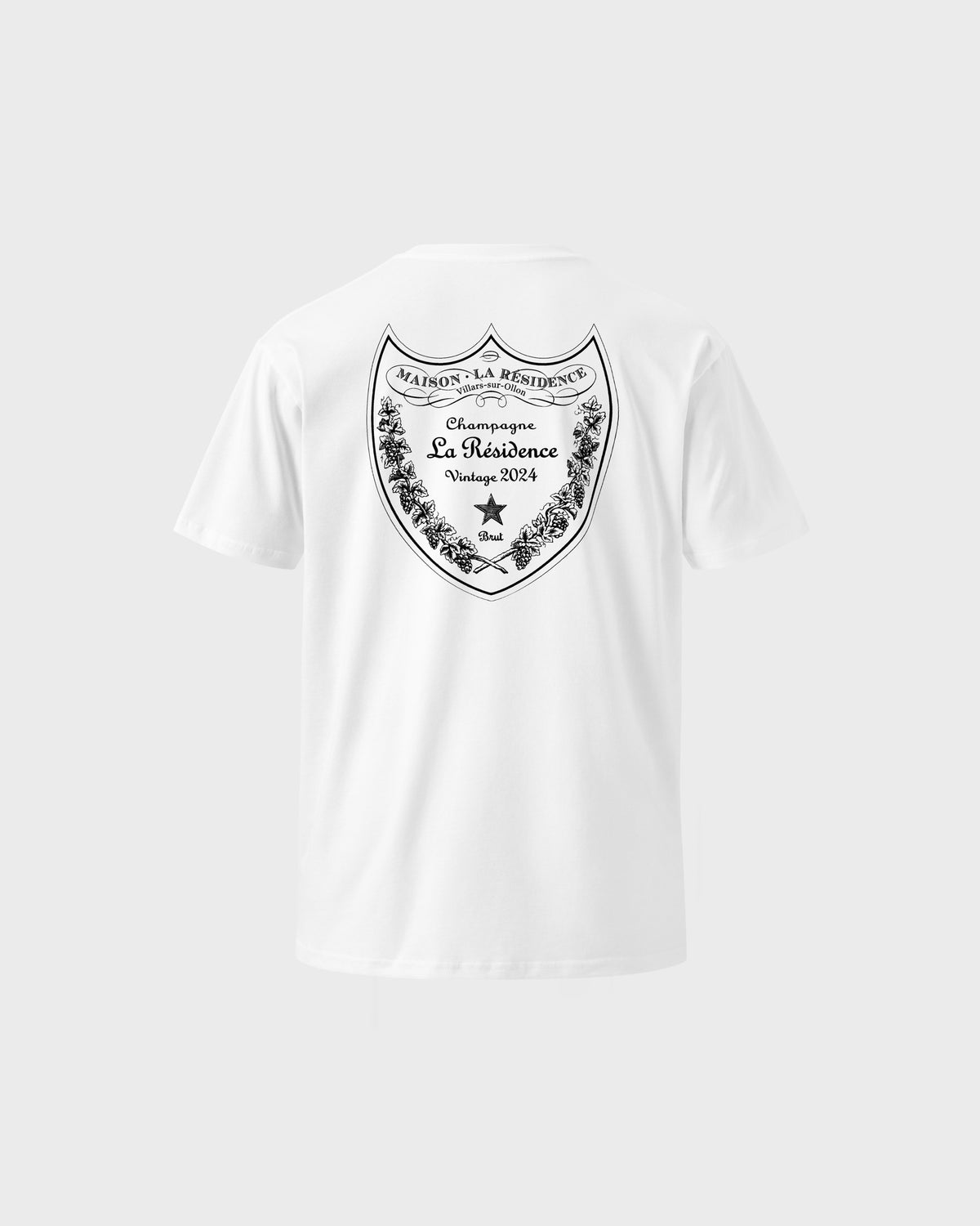 Champgane Tee - White/Black