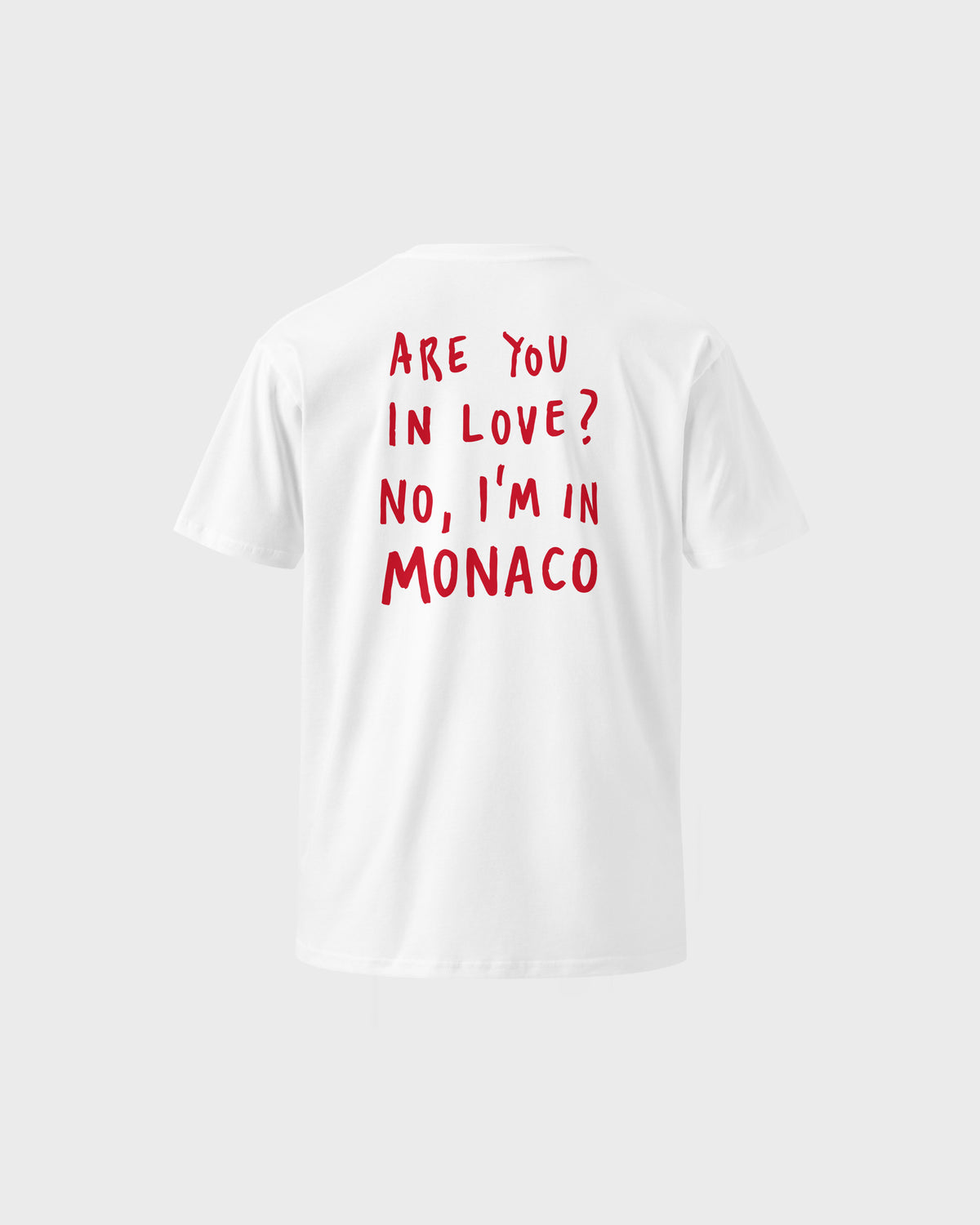 Are You In Love Monaco Tee - White/Red