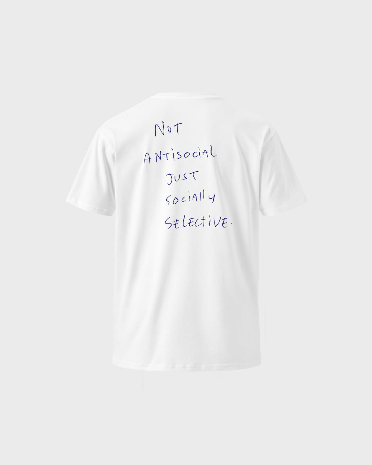 Not Antisocial Tee - White