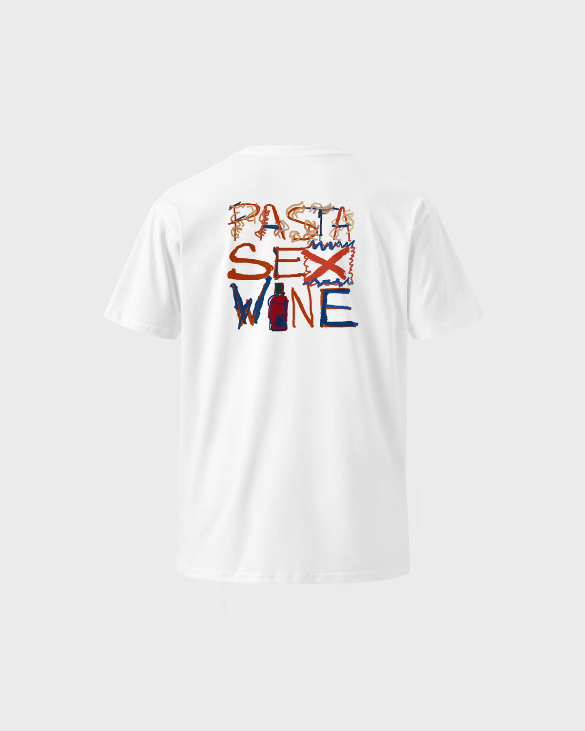 Pasta Sex Wine Tee - White