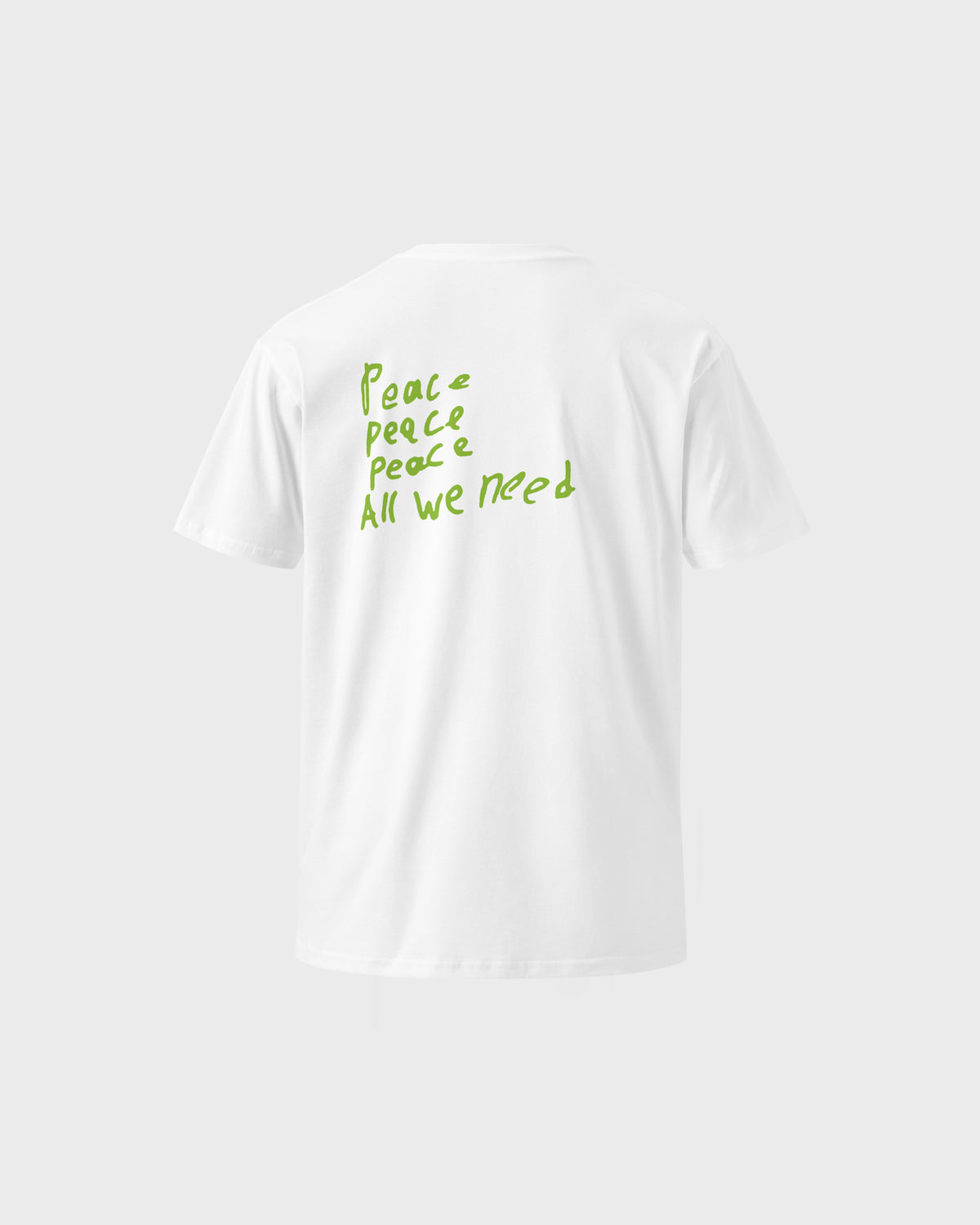 Peace All We Need Tee - White/Green