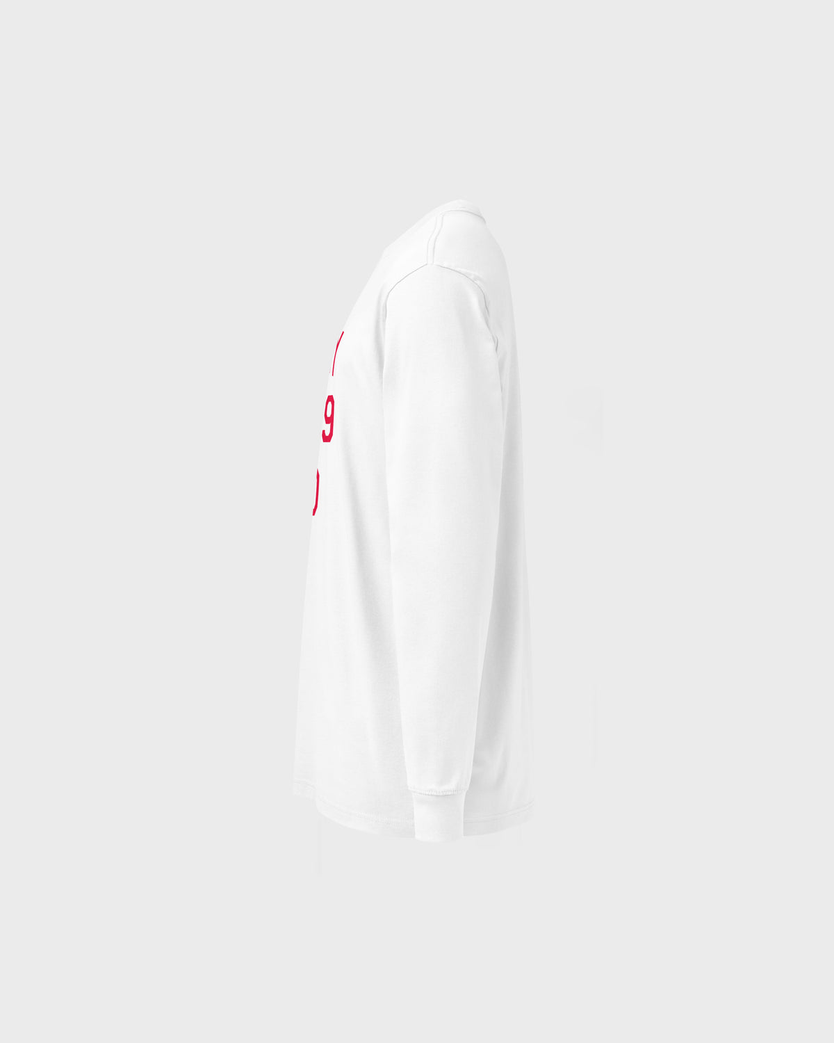 Pully Long Sleeve Tee - White/Red