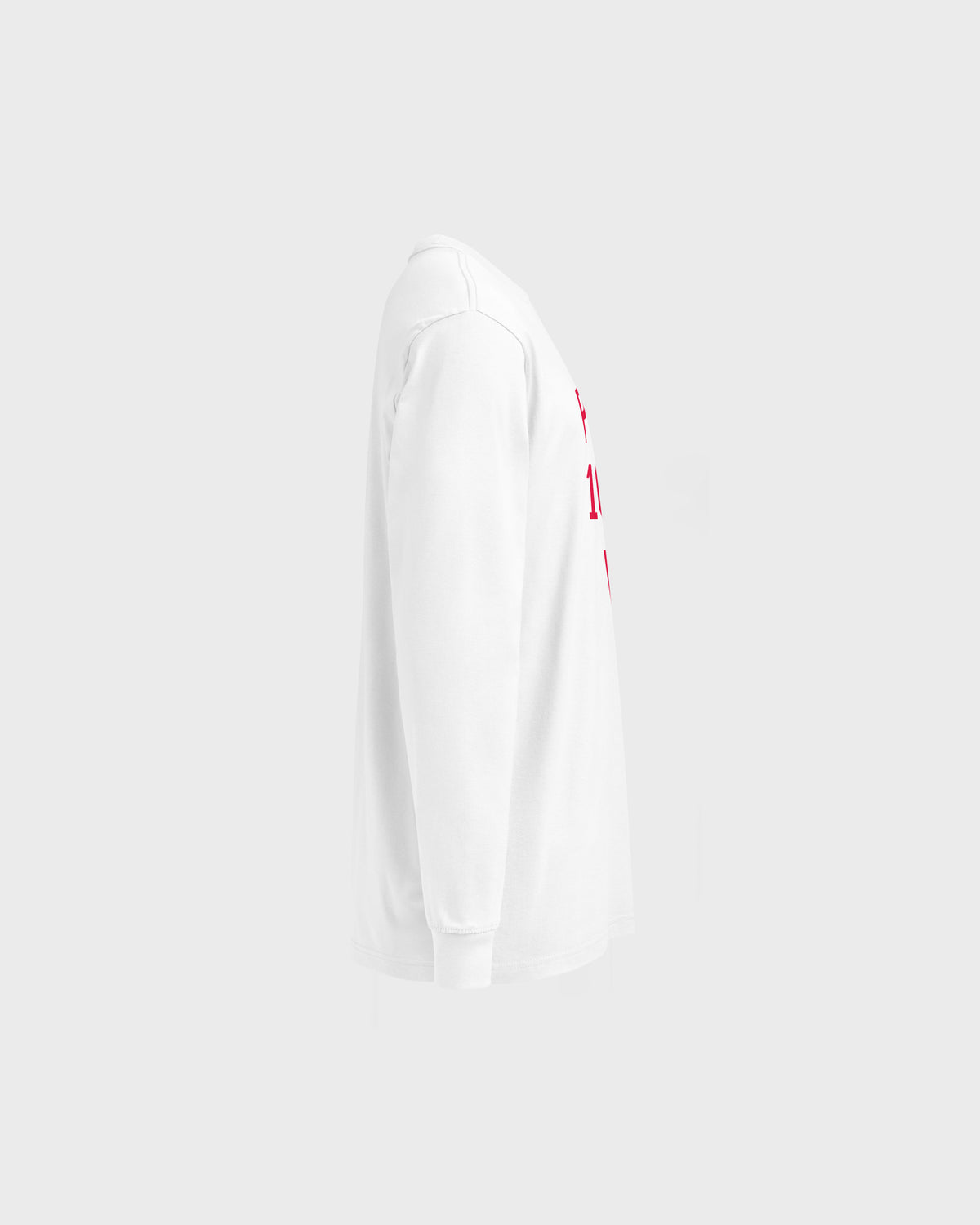 Pully Long Sleeve Tee - White/Red