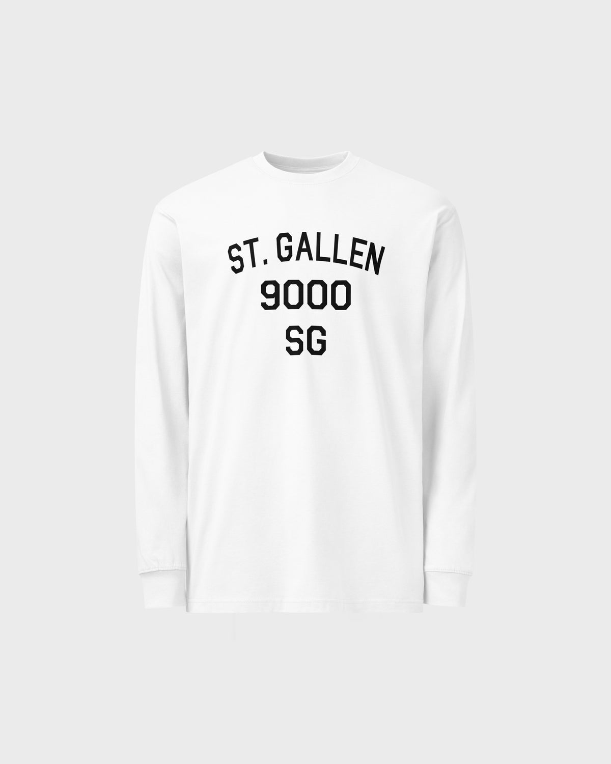 St.Gallen Long Sleeve Tee - White/Black