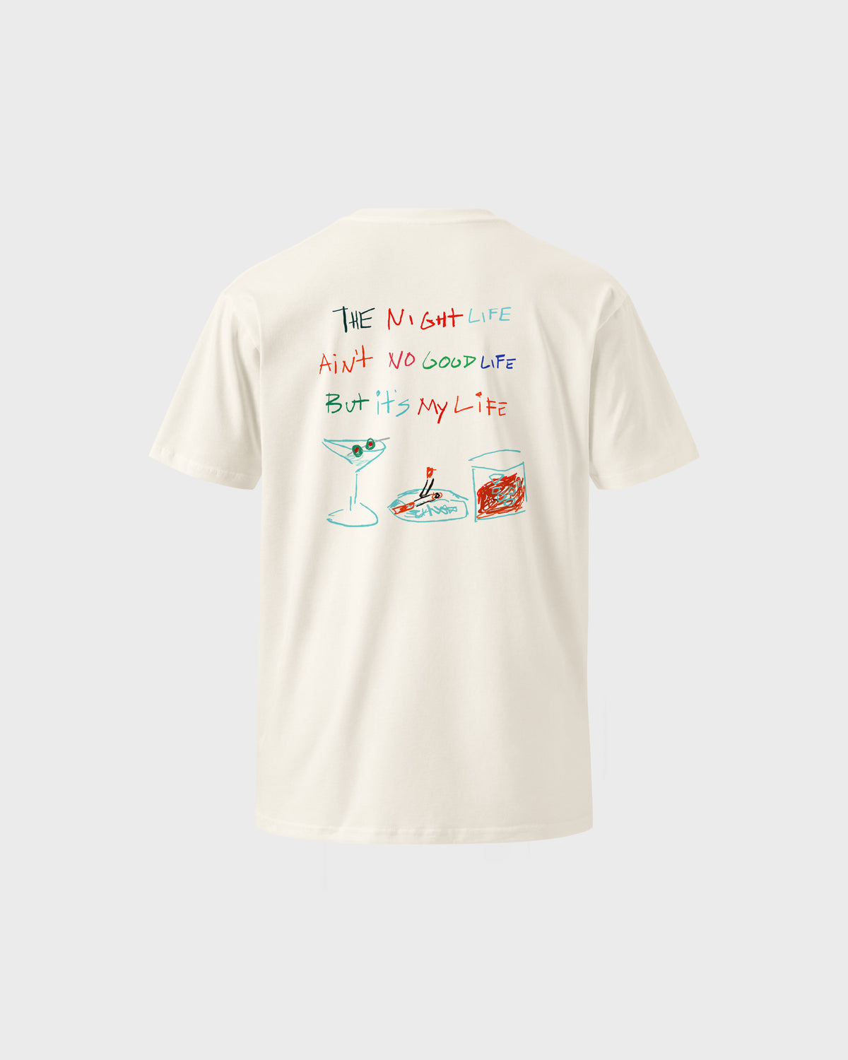 The Night Life Tee - Ecru