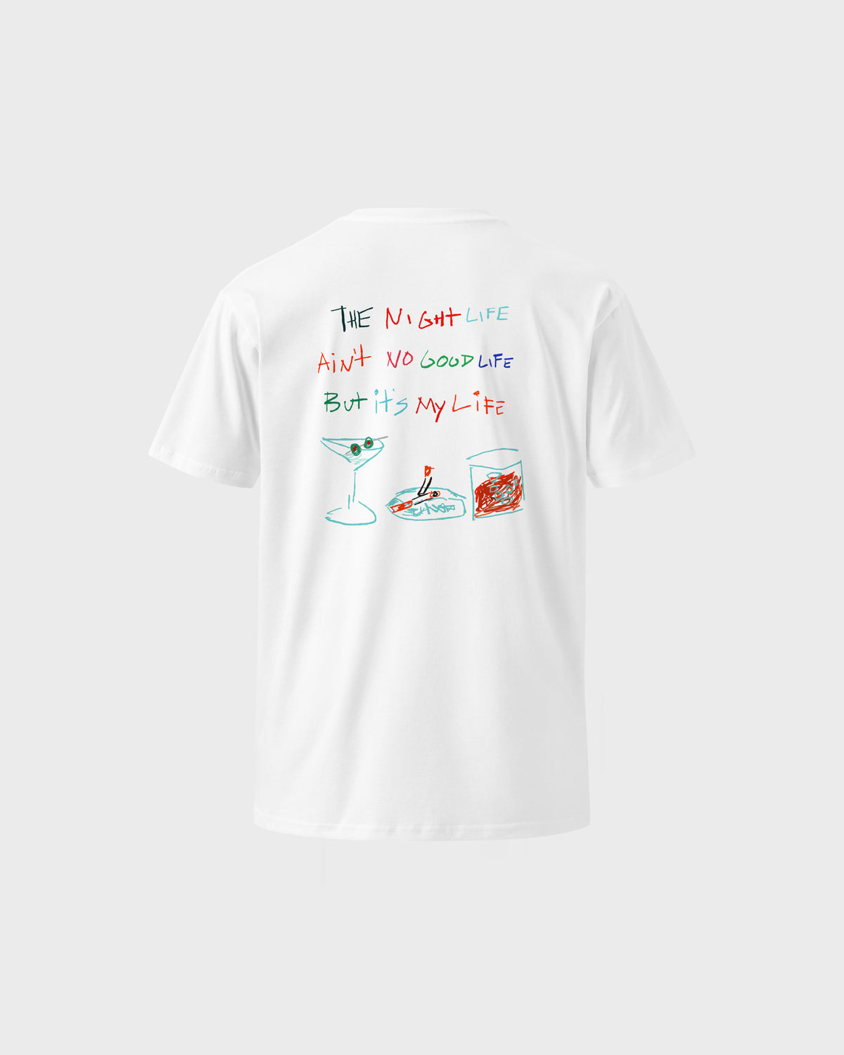 The Night Life Tee - White
