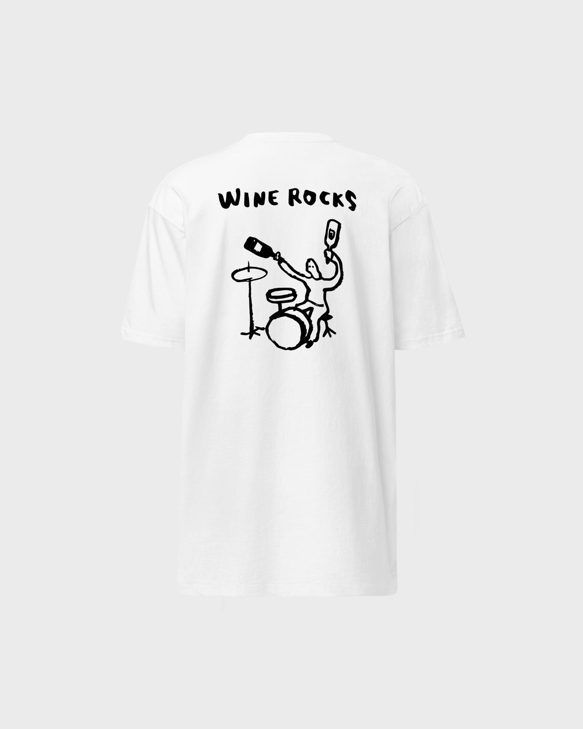 Wine Rocks Tee - White
