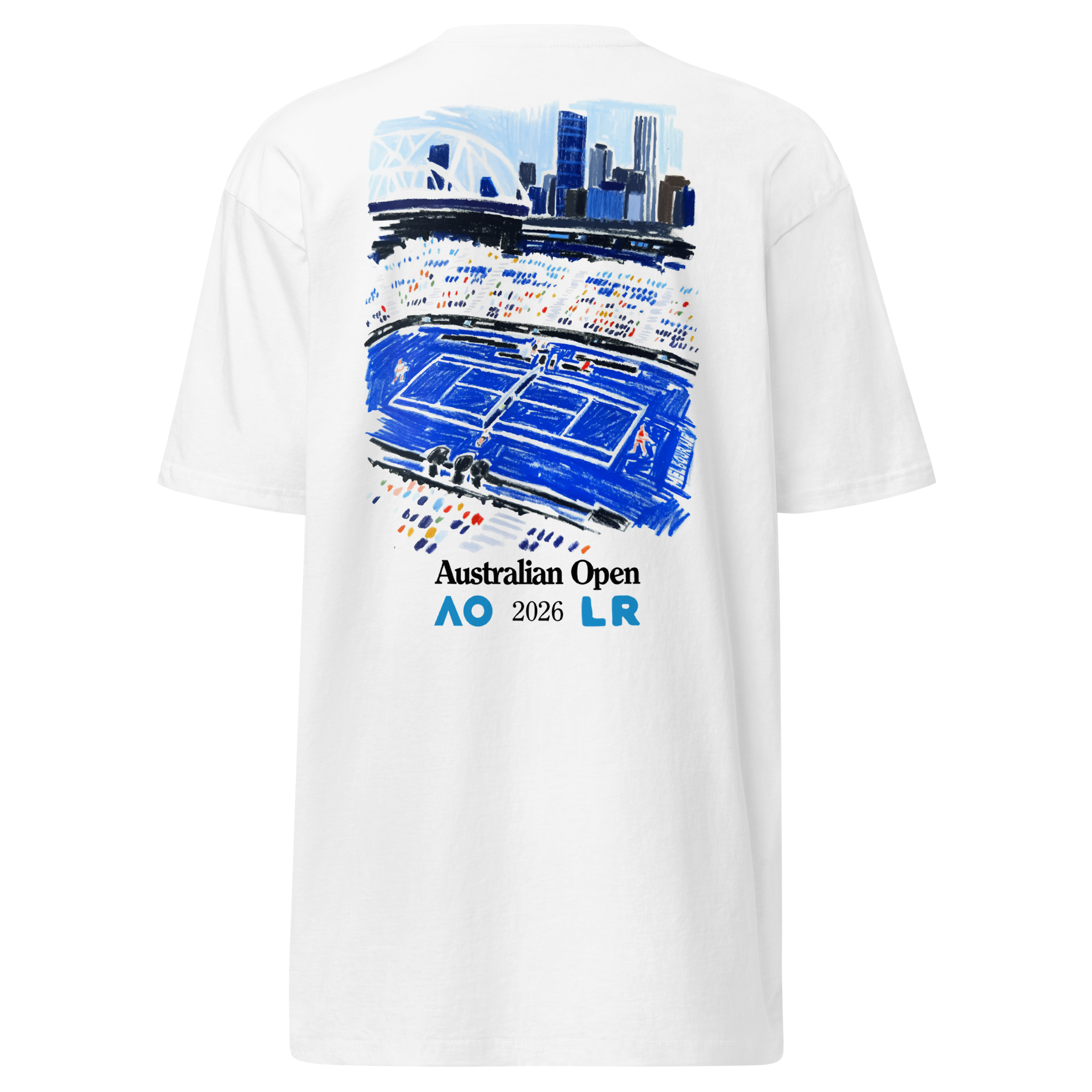 Australian Open Court Tee - White